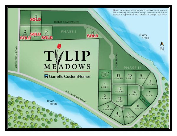 Homes in Woodland WA at Tulip Meadows